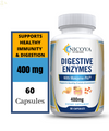 Digestive Enzymes W/ Prebiotic & Probiotics, Gas, Constipation & Bloating 400MG