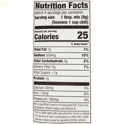 Mccormick Tex-Mex Chili Seasoning Mix, 1.25 Oz Envelope