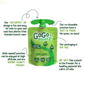 Gogo Squeez Applesauce, Apple Apple, 3.2 Ounce (4 Pouches), Gluten Free, Vegan Friendly, Unsweetened Applesauce, Recloseable, BPA Free Pouches