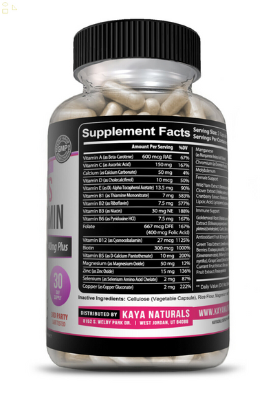 (2 Pack) Womens Multivitamin Multimineral Increase Energy Metabolism Vibrance