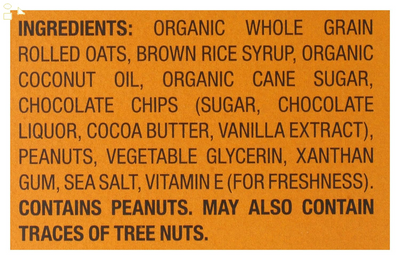 Bobo'S Oat Bites, Peanut Butter Chocolate Chip, 1.3 Ounce-5 Count(Pack of 1)