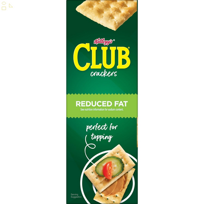Club Crackers, Snack Crackers, Party Snacks, Reduced Fat, 11.7Oz Box (1 Box)