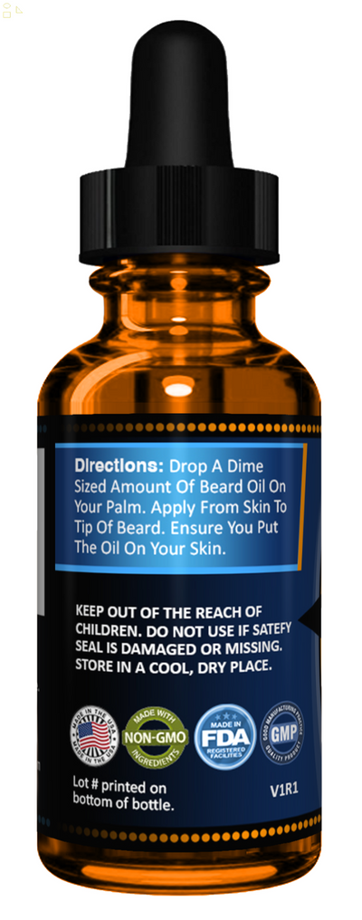 Beard Growth Oil - Fast Growing Beard Mustache Facial Hair Oil for Men -Yukon