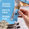 Quest Nutrition Cookies & Cream Protein Bars, 21G Protein, 4G Net Carbs, 1G Sugar, Gluten Free, Keto Friendly, 4 Count