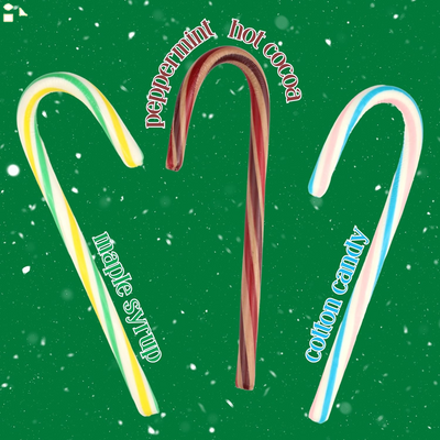 Limited Edition ELF Themed Christmas Candy Canes, Individually Wrapped Classic Holiday Treats, Festive Party Favor Snacks, 5.3 Ounces (Pack of 2)