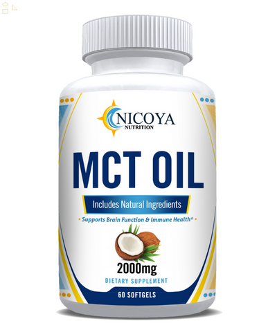 MCT Oil 2000Mg - MCT Oil for Skin Care, Immune Support, & Brain
