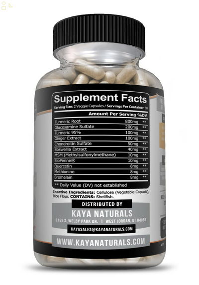 Platinum Joint, Pain Relief, Joint Support, anti Inflammatory, Turmeric, MSM