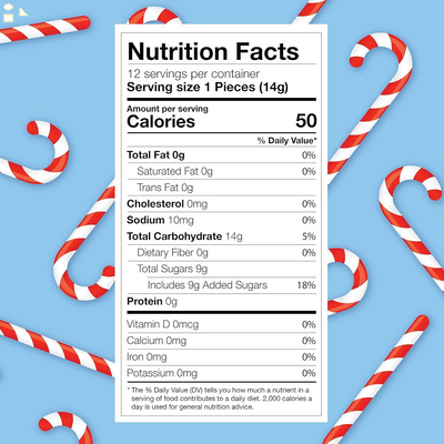 Brachs Bobs Red & White Peppermint Candy Canes, Naturally Flavored Christmas Candy, Stocking Stuffers for Kids, Holiday Classic, 5.3 Oz, 12 Count - Pack of 1