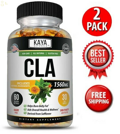 (2 Pack) CLA 60Ct - Fat Burner, Appetite Suppressant, Get Toned