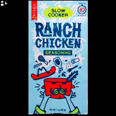 Riega Gluten-Free Ranch Chicken Slow Cooker Seasoning Mix, 1 Oz – Perfect for Easy Meals