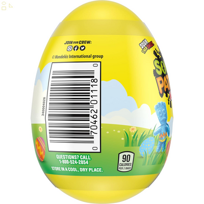 SOUR PATCH KIDS Soft & Chewy Easter Candy, 0.88 Oz Easter Egg