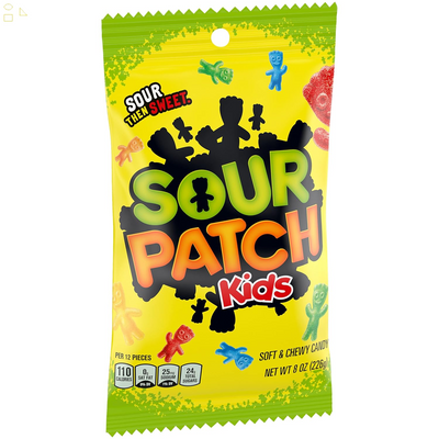 SOUR PATCH KIDS Original Soft & Chewy Candy, 8 Oz Bag