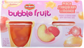 Del Monte® Bubble Fruit™ Peach Strawberry Lemonade Peaches & Popping Boba with Sweetened Juice 4-3.5 Ounce Cups (Pack of 4), Orange