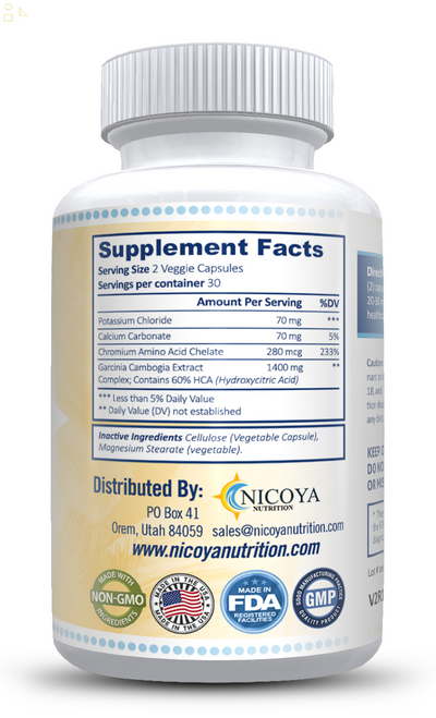 Garcinia Cambogia- Natural Diet & Appetite Suppressant W/Hca 1400Mg