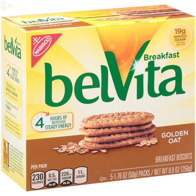 Belvita Breakfast Biscuits, Golden Oat Breakfast Biscuits, 8.8 Oz