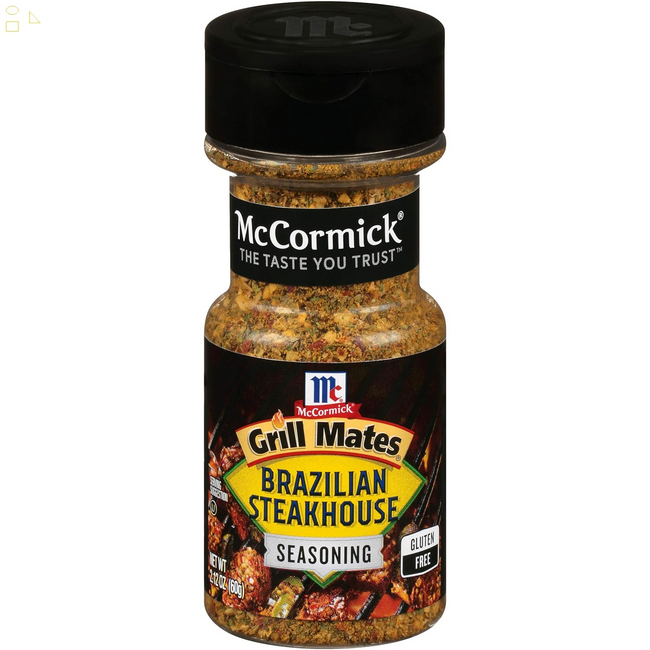 Mccormick Grill Mates Brazilian Steakhouse Seasoning, 2.12 Oz Packaging may vary