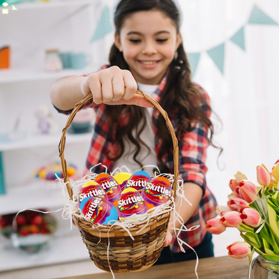 Surprise Eggs Candy for Kids, Large Prefilled Eggswith Original Skittles Candy, (3 Pack)
