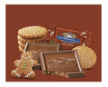 Ghirardelli Christmas Milk Chocolate Gingerbread Cookie Squares Bag - 4.8Oz