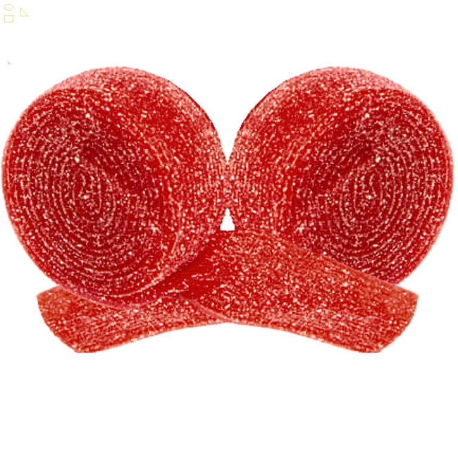 Rip Rolls Sour Candy Rolls, Cherry Fruit Flavor Fat Free Licorice Belt Candies, Individually Wrapped Shareable Snacks for Boys or Girls, Pack of 3