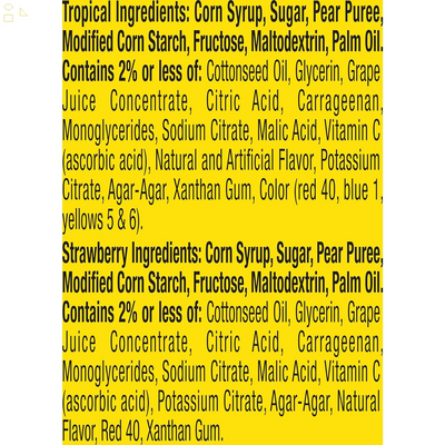 Gushers Fruit Flavored Snacks, Tropical, Gluten Free, 0.8 Oz, 6 Ct
