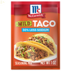 Mccormick 30% Less Sodium Mild Taco Seasoning Mix, 1 Oz Envelope