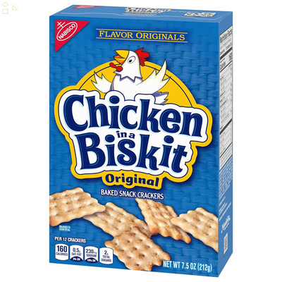 Chicken in a Biskit Original Baked Snack Crackers, 7.5 Oz