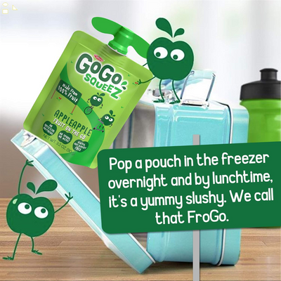 Gogo Squeez Applesauce, Apple Apple, 3.2 Ounce (4 Pouches), Gluten Free, Vegan Friendly, Unsweetened Applesauce, Recloseable, BPA Free Pouches