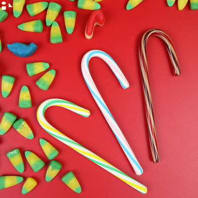 Limited Edition ELF Themed Christmas Candy Canes, Individually Wrapped Classic Holiday Treats, Festive Party Favor Snacks, 5.3 Ounces (Pack of 2)