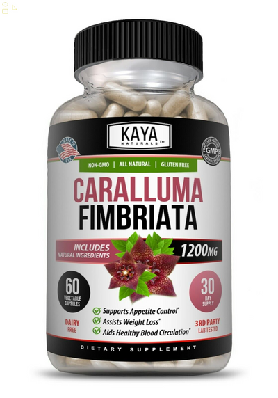 (2 Pack) Caralluma 60Ct 1200Mg High Potency, Appetite Control