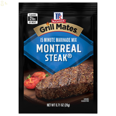 Mccormick Grill Mates Montreal Steak Marinade Mix, 0.71 Oz