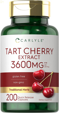 Tart Cherry Extract Capsules | 200 Count | Non-Gmo and Gluten Free Formula | Traditional Herb Supplement