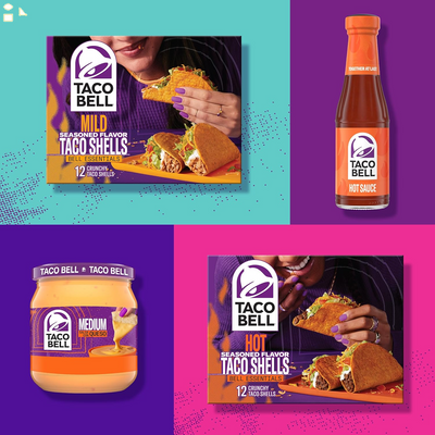 Taco Bell Hot Seasoned Flavor Crunchy Taco Shells, 12 Ct, 4.8 Oz Box