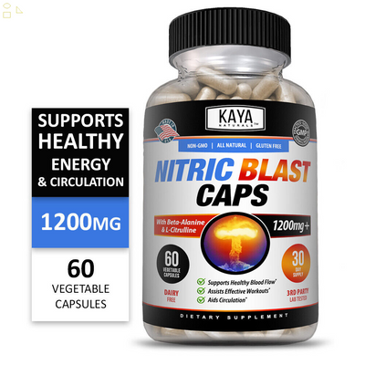 (2 Pack) Nitric Blast 60Ct, L-Arginine Nitric Oxide, NO3, Testosterone Booster