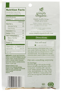 Simply Organic Spinach Dip Mix, Certified Organic, Gluten-Free | 1.41 Oz | Pack of 3
