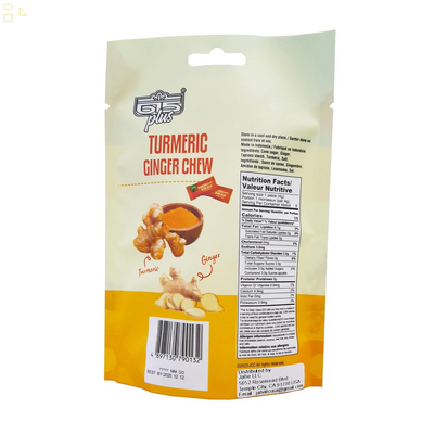 615 plus Ginger Candy Chewy Ginger Chew (Turmeric, 0.84 Ounce, Pack of 1)