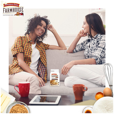 Pepperidge Farm Farmhouse Thin and Crispy Dark Chocolate Chip Cookies, 6.9 OZ Bag (14 Cookies)