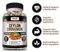 (2 Pack) True Organic Ceylon Cinnamon 1200Mg High Potency Blood Sugar Support