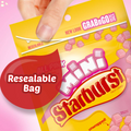 STARBURST All Pink Minis Fruit Chews Candy, 8 Oz. Grab N Go Size Resealable Bag