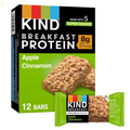 KIND Breakfast Protein, Healthy Snack Bar, Apple Cinnamon, Gluten Free Breakfast Bars, 8G Protein, 1.76OZ Packs, 6 Count