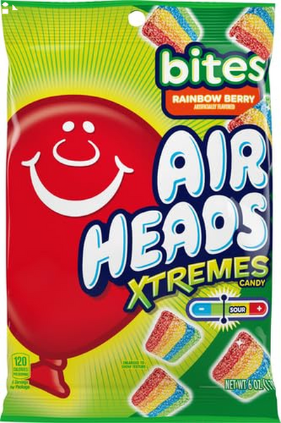 Airheads Xtreme Bites Rainbow Berry, Party, 6Oz