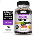 Immune System Booster, Elderberry, Zinc, Probiotics, Echinacea, Garlic, Turmeric