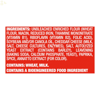 NABISCO Better Cheddars Baked Snack Crackers, 6.5 Oz