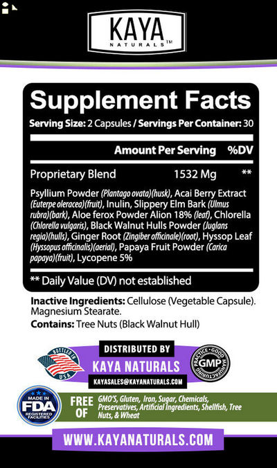 Max Detox - Colon Cleanse, Detox Toxins, Energy Boost Capsules