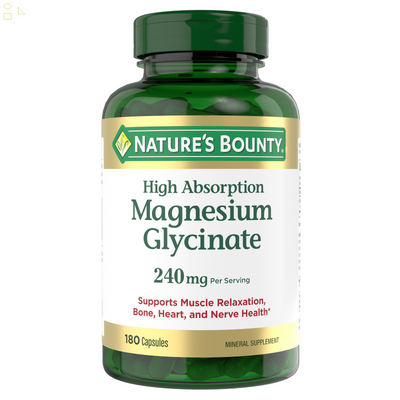 Natr Bounty Magnesium Glycinte 180 Capsules 240 Mg