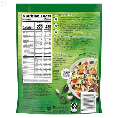 Knorr Pasta Creamy Chicken for Delicious Quick Pasta Side Dishes No Artificial Flavors, No Preservatives, No Added MSG 4.2 Oz