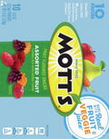 Mott'S Fruit Flavored Snacks, Assorted Fruit, Pouches, 0.8 Oz, 10 Ct