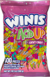 Sour & Spicy Chewy Candy - Winis Sour Taffy Chewy Candies | Easter Sour and Spicy Fruit Chewy Candies - Flavors Pineapple Orange & Cherry |Sharing Size 10.5 Oz Bag - 100 Pieces