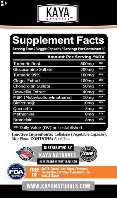 (2 Pack) Platinum Joint, Pain Relief, Joint Support, anti Inflammatory, Turmeric