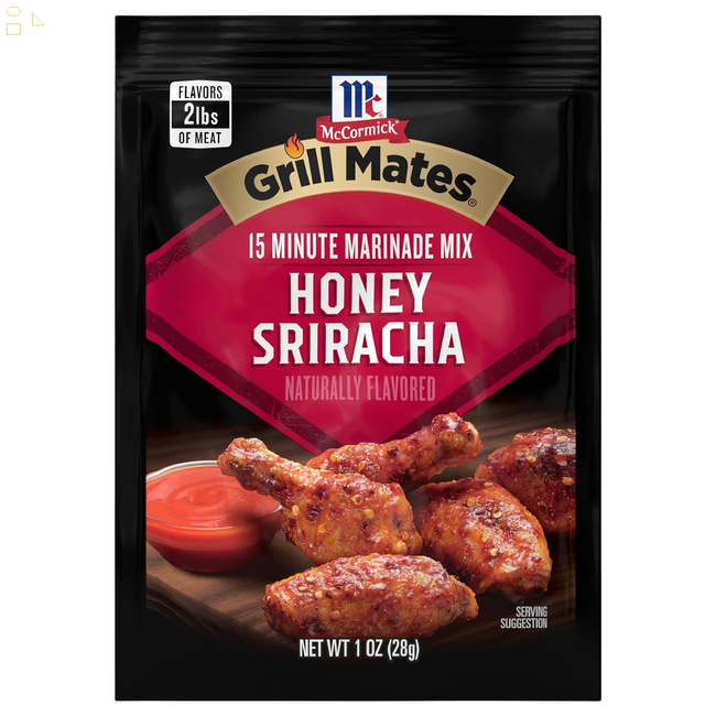 Mccormick Grill Mates Honey Sriracha Marinade Mix, 1 Oz Packaging may vary