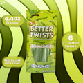 Better Twists - Premium Australian-Style Licorice - Vegan, Fat Free, and Kosher Candy - 4.4Oz Resealable Bag